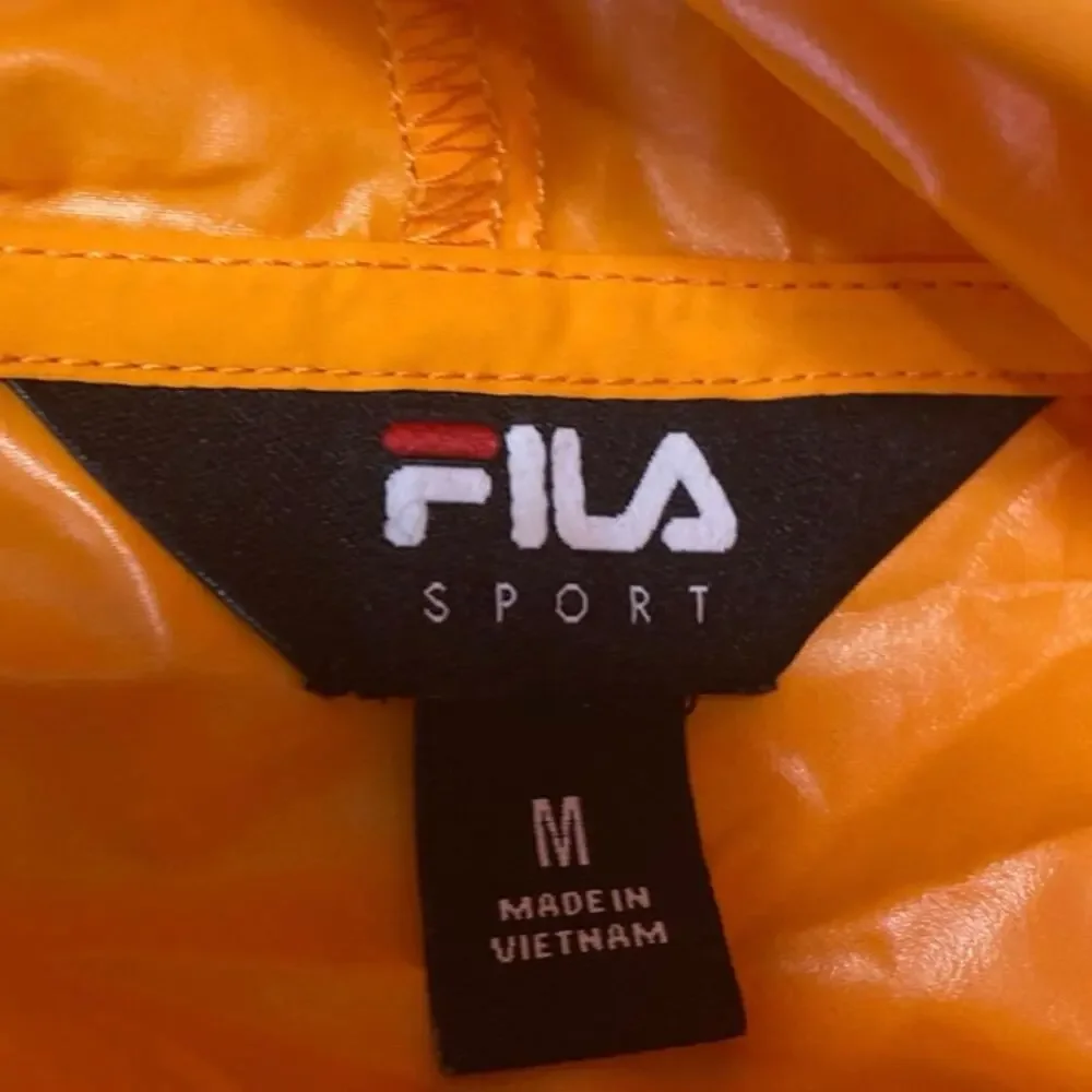 FILA Sport Women's Multicolor Colorblock Hoodie Hooded Windbreaker Jacket Size M